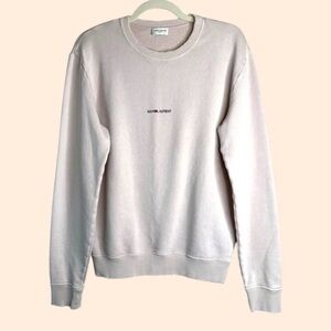 Saint Laurent Pale Pink Crewneck Sweatshirt.  Sz. XL